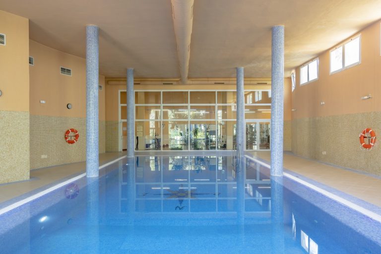 Indoor heated swimming pool at Albatross Hill, Nueva Andalucía, Marbella