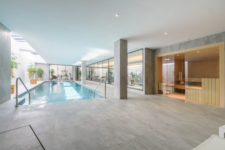 Luxury spa and wellness area at 9 Lions Residences in Nueva Andalucía, Marbella