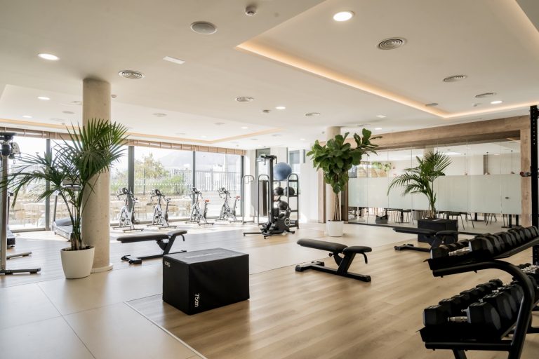 Fully equipped gym at Soul Marbella, Marbella East